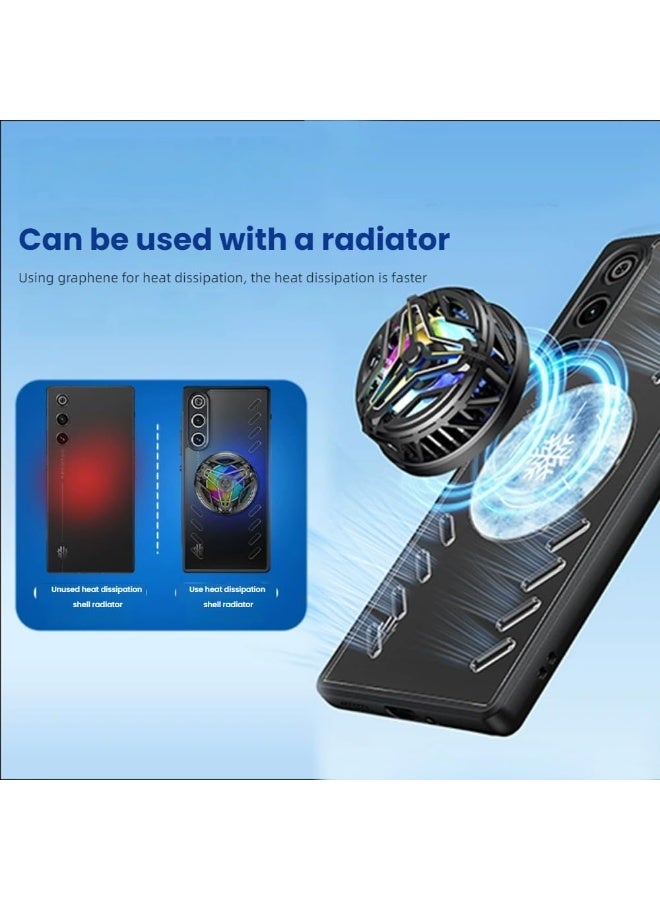 general Case Compatible with ZTE Nubia RedMagic 10 Air 2025, Transparent TPU Graphene Heat Dissipation Protective Cover with Ventilation Holes - Image 3