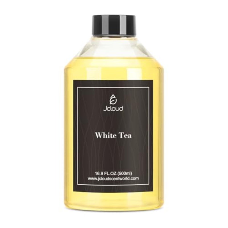 زيت موزع روائح الفنادق من White Tea - 16.9 أونصة سائلة 500 مل - عبوة إعادة تعبئة زيت موزع الهواء البارد الفاخر وزيوت عطرية برائحة الفنادق للمنزل والعلاج العطري والمكاتب - Image 1