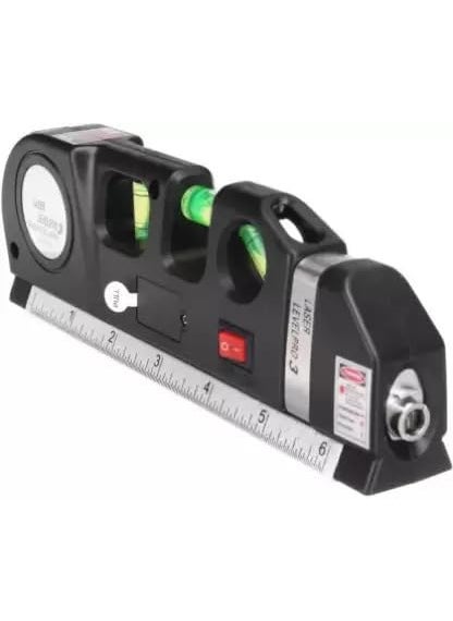 Mass Pro Mass Pro Digital Distance Laser Level Meter Pro 3 Leveller Black 2 Line Measuring Tape Horizontal Vertical Measure 8FT Aligner Ruler Area Nonmagnetic Line Level 30 cm  - Image 1