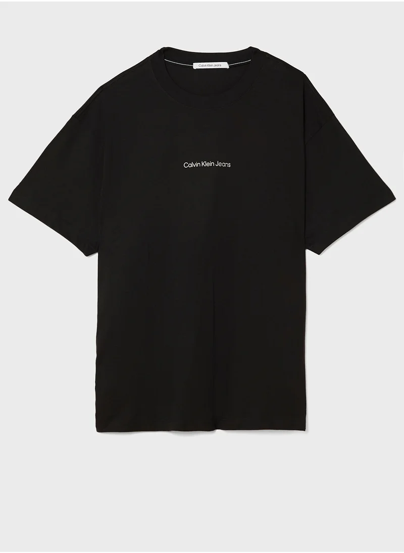 Calvin Klein Jeans Logo Crew Neck T-Shirt