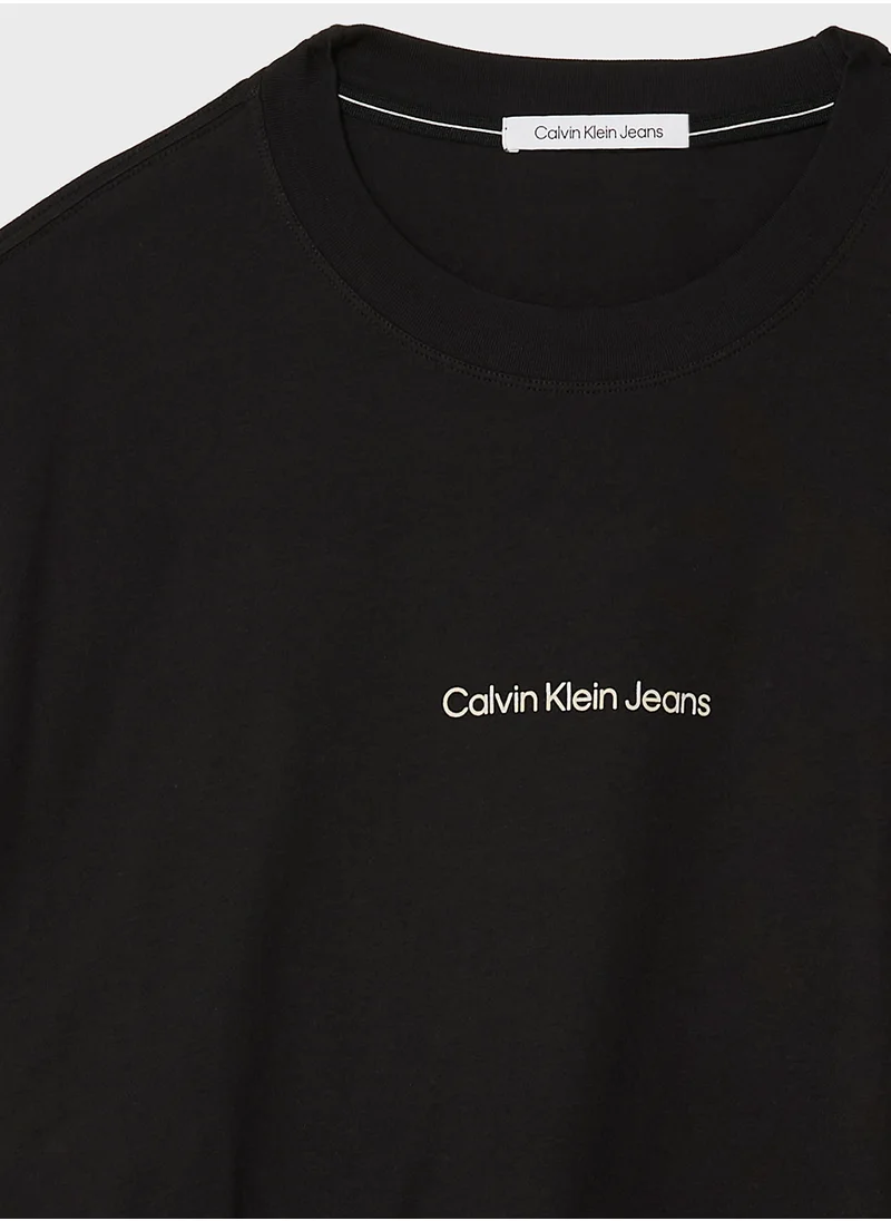 Calvin Klein Jeans Logo Crew Neck T-Shirt