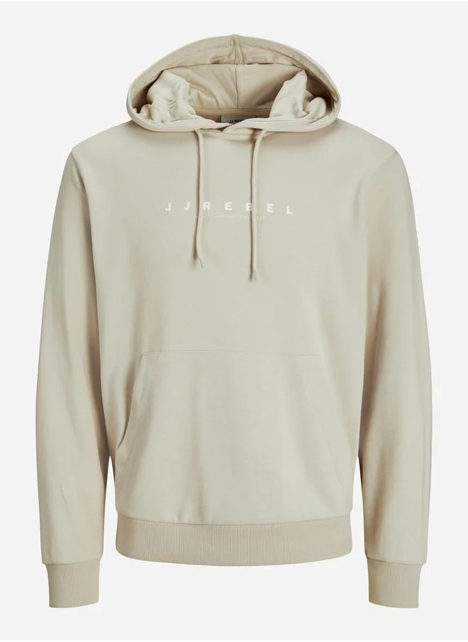 JJ Rebel by Jack & Jones JJ REBEL Graphic Printed Pullover Hoodie