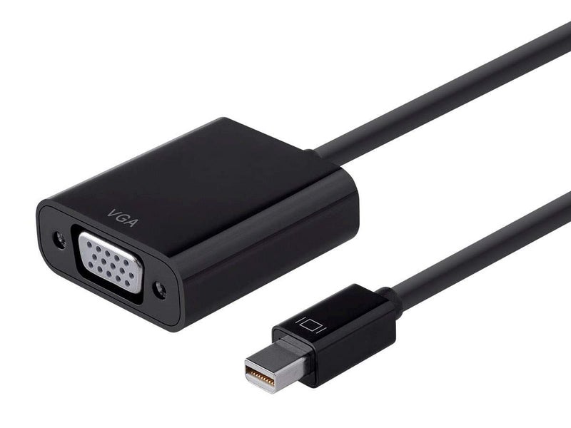 Monoprice Mini DisplayPort 12a Thunderbolt to VGA Active Adapter Black 112786 - Image 2