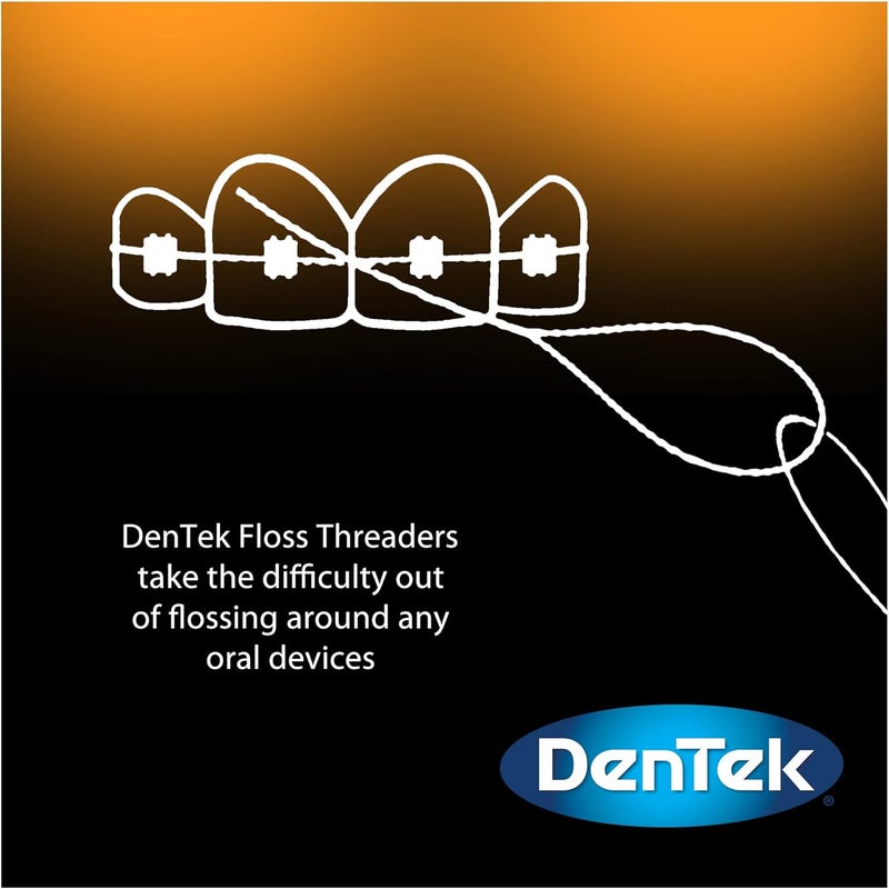 DenTek Floss Threaders | For Braces, Bridges, and Implants | 50 Count (Pack of 6) - Image 4