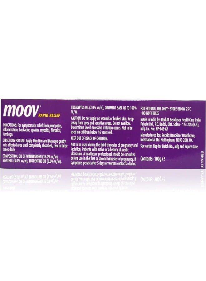 Moov Fast Pain Relief Cream - Combo Pack 6 pcs of 50g + 6 pcs of 100g - Image 3