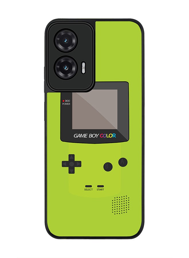 Stylizedd For Motorola Moto G35 Case,Slim fit Camera Protection, Shockproof Thin Phone cover  - Gameboy Color - Green