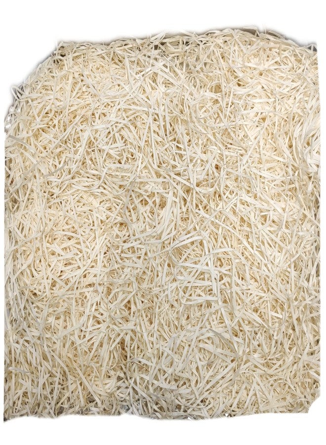 CRAFTY WHEELS Wooden Shredded Paper Grass for Packing (1 Pack of 80grm) Decoration, Hamper, Basket Filling, Gift, Box, Craft, DIY Raffia Confetti Paper Fillers Strips(Cream/Beige) - Image 2