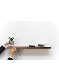 Home Gallery Rectangle Wooden Floating Shelf 70x20 cm  - Image 3