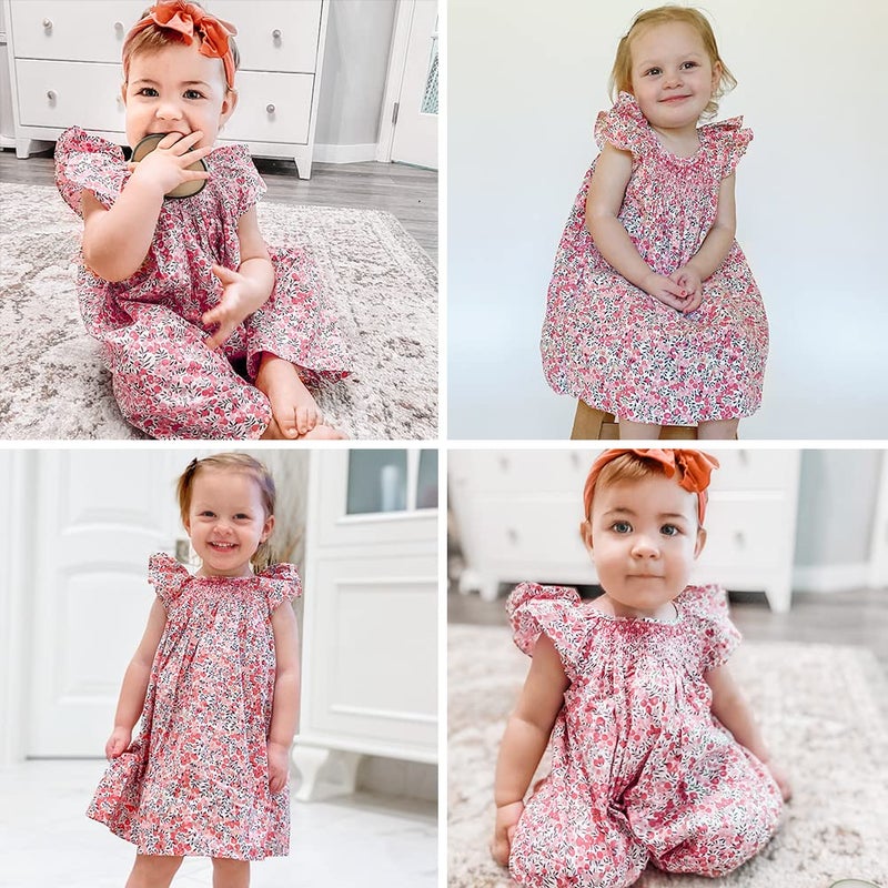 Simplee kids Baby Girls Summer Casual Dresses Toddler Floral Print Sundress Princess Dress for 4T - Image 2