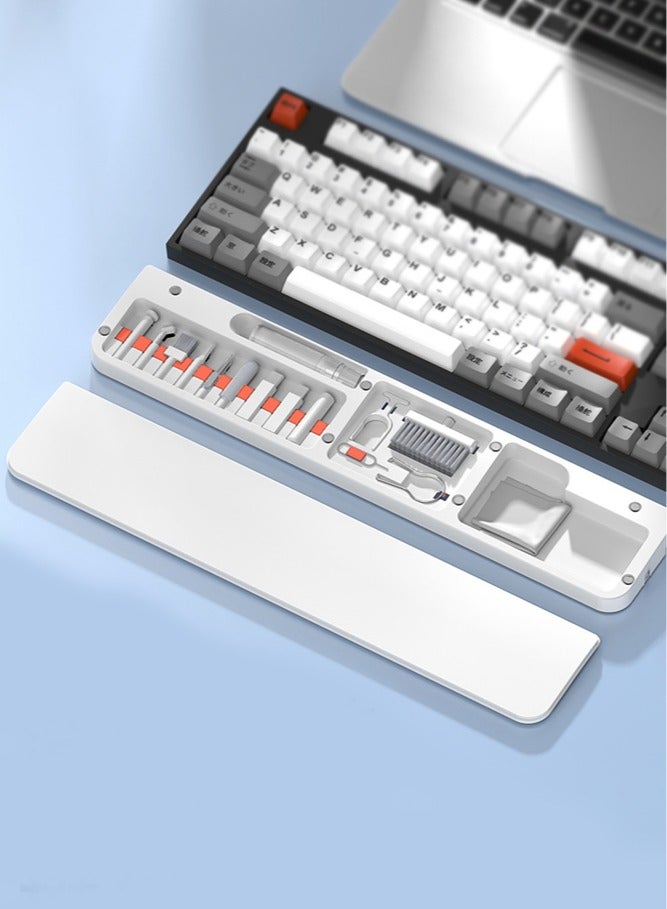 general Multifunctional Cleaning Set Office Wrist Brace Keyboard Handrest Leather Sponge Cleaning Hand Rest - Image 2