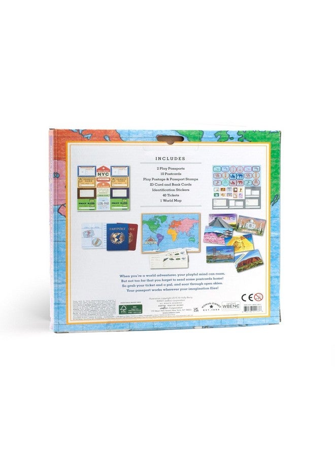 eeBoo: World Traveler Pretend and Role Play Set, Make-Believe Props for an Adventure Around The World or Just The Neighborhood, Promotes Creativity and Imagination, for Ages 3 and up - Image 3