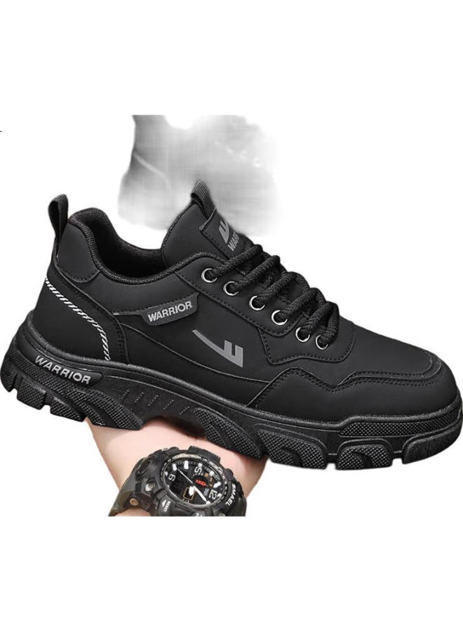 Pull Back Warrior Men'S Fashionable And Versatile Comfortable Work Shoes Men Thick-Soled Anti-Slip Wear-Resistant Sports Casual Shoes Men Black Size 39 - Image 3