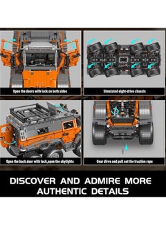 mould king 13088 Off-Road Pickup Truck Building Kits, MOC Shaman 8x8 ATV Car Sets Model with Motors/APP Remote Control, Gifts for Kids Age 14+/Adult Enthusiasts (3062 Pieces)  - Image 3