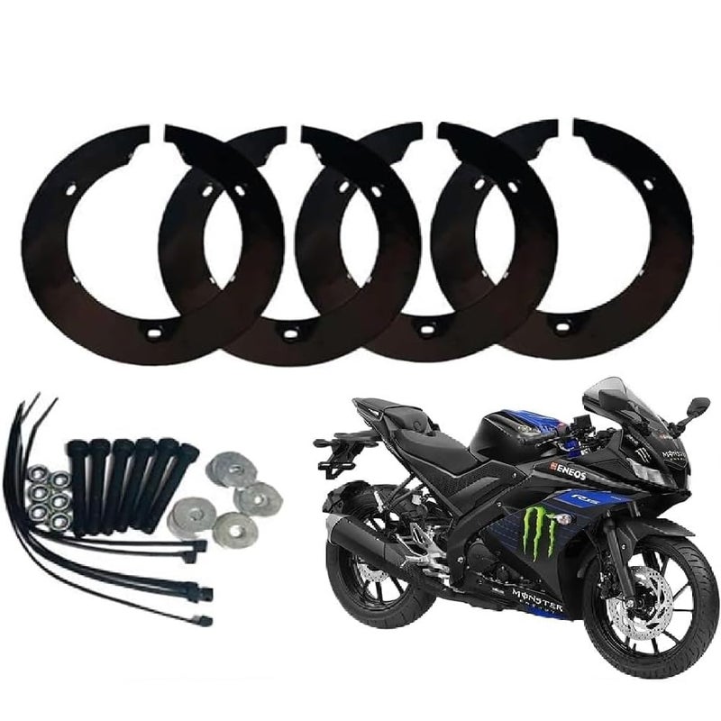 SORAX Bike Wheel Cover for 17 inch Yamaha R15 V1, V2, V3, V4 (Black) - Image 3