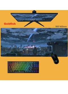 Goldfish Large Anime Scenery Mouse Pad 400×900mm 