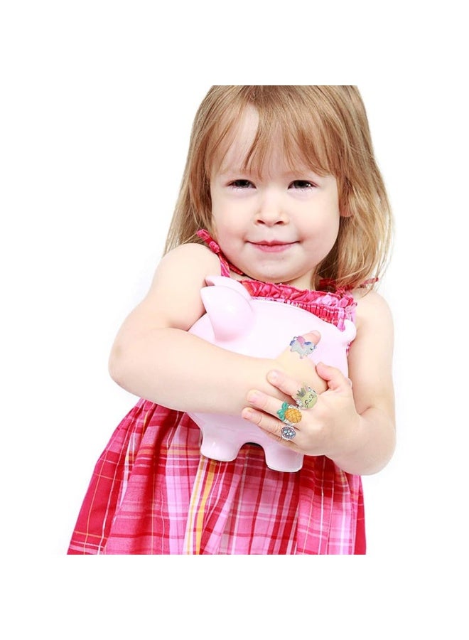 SOTOGO 50 Pieces Little Girl Rings Jewelry Rings Girl Pretend Play Rings and Dress up Rings, Little Girls Gift - Image 3