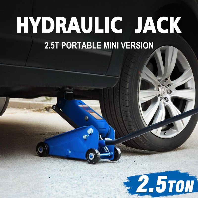 GAOLLY Mini Hydraulic Jack 2.5 Ton (5500lbs)/Floor Jack with Heightening Gasket,Lifting Range 4.13"-17" - Image 2