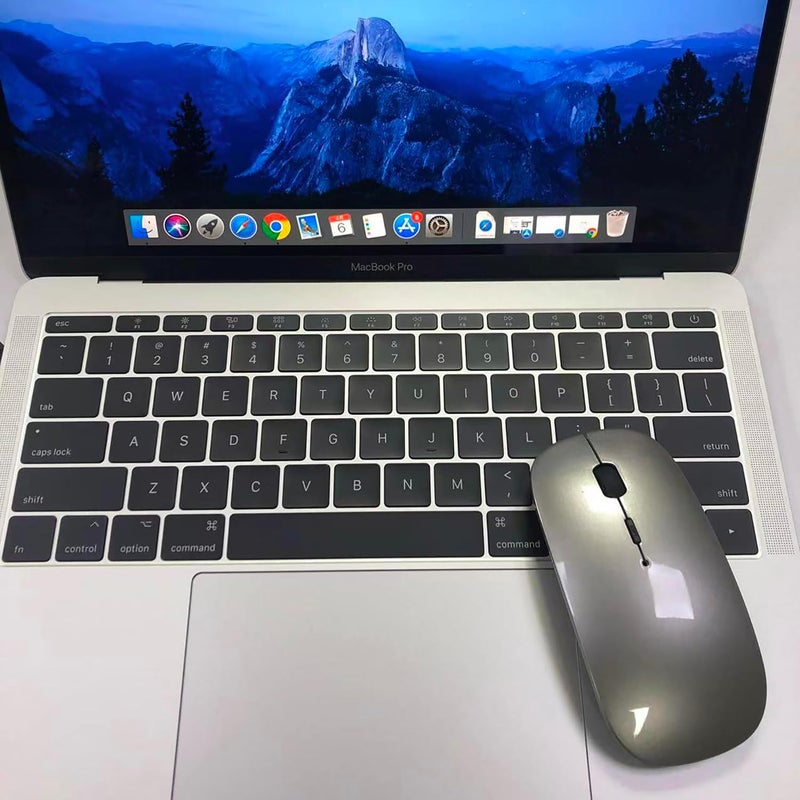 PEIBO Bluetooth 5.2 Wireless Dual-Mode Mouse, Gray Black, 2022 Model - Image 4