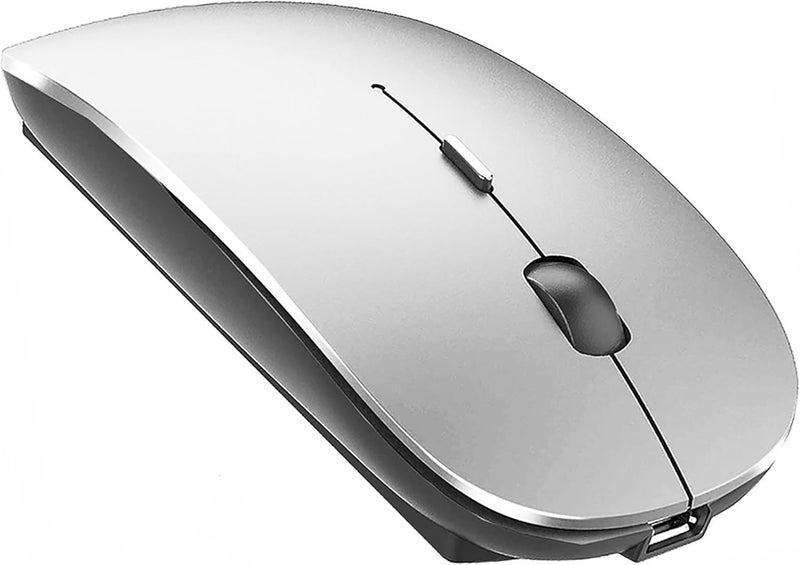 PEIBO Bluetooth 5.2 Wireless Dual-Mode Mouse, Gray Black, 2022 Model - Image 1