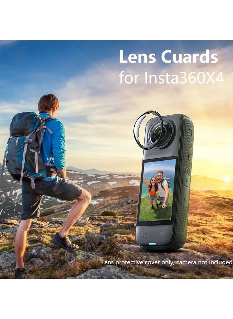 General 4-piece Insta360 X4 lens cover, lens cover removable Insta360 X4 lens cover accessories  - Image 2