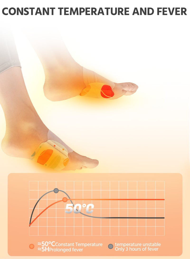 10-Piece Foot Warmer Patch, Long-lasting Heat for Foot Warmth, Ideal for Winter Outdoor, Sleep, and Home Use - Image 3