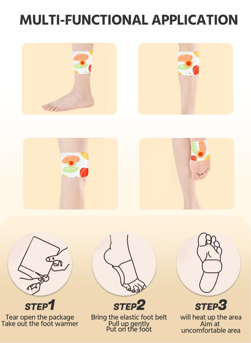 10-Piece Foot Warmer Patch, Long-lasting Heat for Foot Warmth, Ideal for Winter Outdoor, Sleep, and Home Use - Image 2