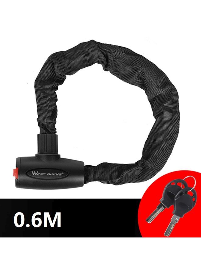 NIBEMINENT Bicycle Chains Lock With Key Set 0.6meter - Image 3