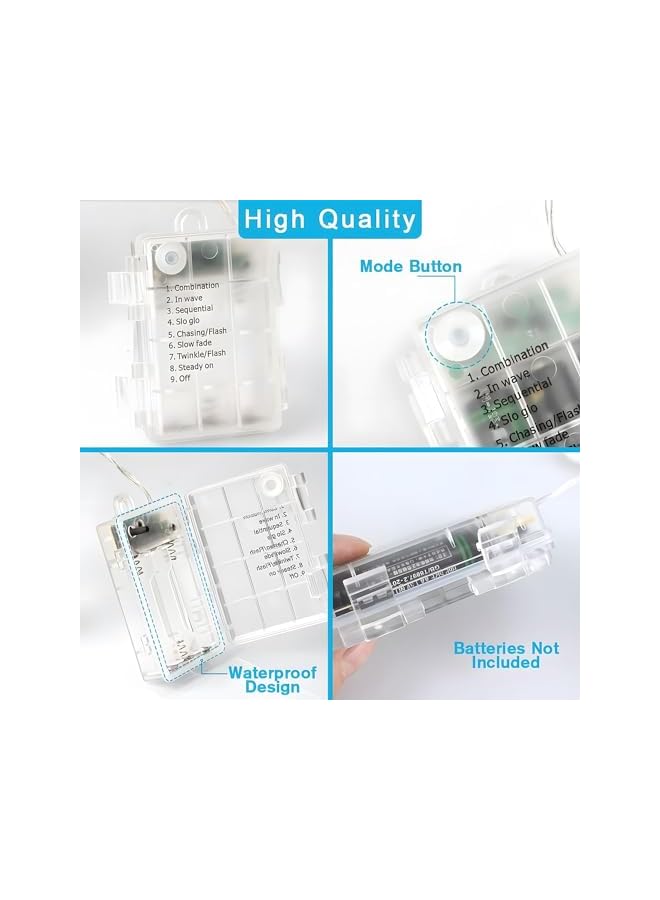 The Bros Battery Operated LED Globe String Lights, 10 Meter/33FT Warm White Spherical Fairy Light, Suitable for Home Bedroom Garden Wedding Party Christmas Decoration - Image 4