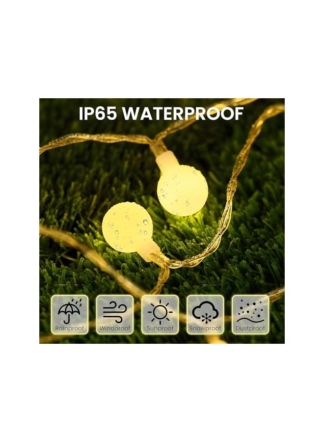 The Bros Battery Operated LED Globe String Lights, 10 Meter/33FT Warm White Spherical Fairy Light, Suitable for Home Bedroom Garden Wedding Party Christmas Decoration - Image 3