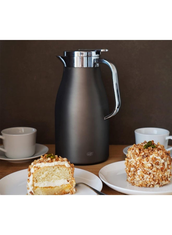 Alfi Skyline Tea Flask Grey 1L Chrome - Image 1
