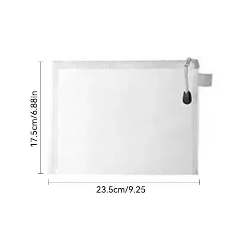 SWILAK 4 Stationary Transparent Pouch, Plastic Zipper Bags, Student Storage Bag, Document Bags, Certificates Bags, Pencil Pen Cases, Envelope Bag, Cosmetic Pouch with Zipper, Travel Organizer(Medium) - Image 2