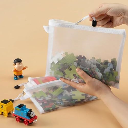 SWILAK 4 Stationary Transparent Pouch, Plastic Zipper Bags, Student Storage Bag, Document Bags, Certificates Bags, Pencil Pen Cases, Envelope Bag, Cosmetic Pouch with Zipper, Travel Organizer(Medium) - Image 5