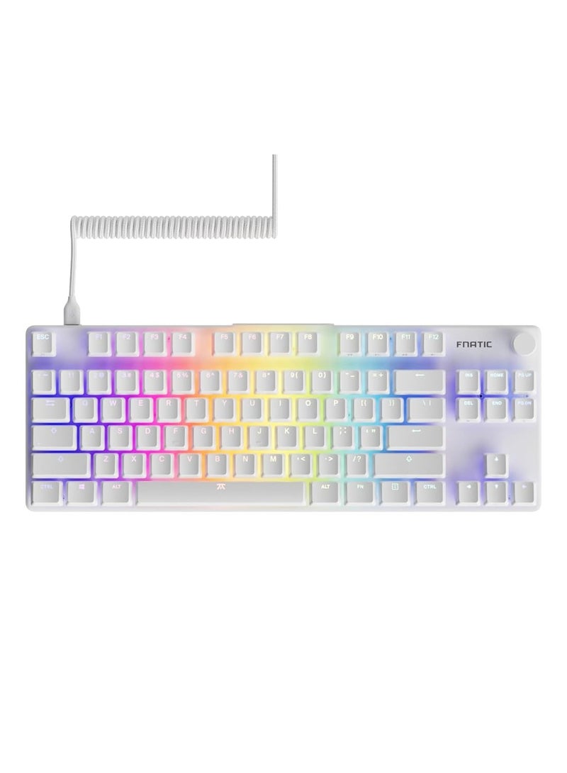Fnatic Fnatic STREAK80 LP White TKL Mechanical Low Profile Pro Gaming Keyboard, Speed Switches with Short Key-Travel  - Image 1