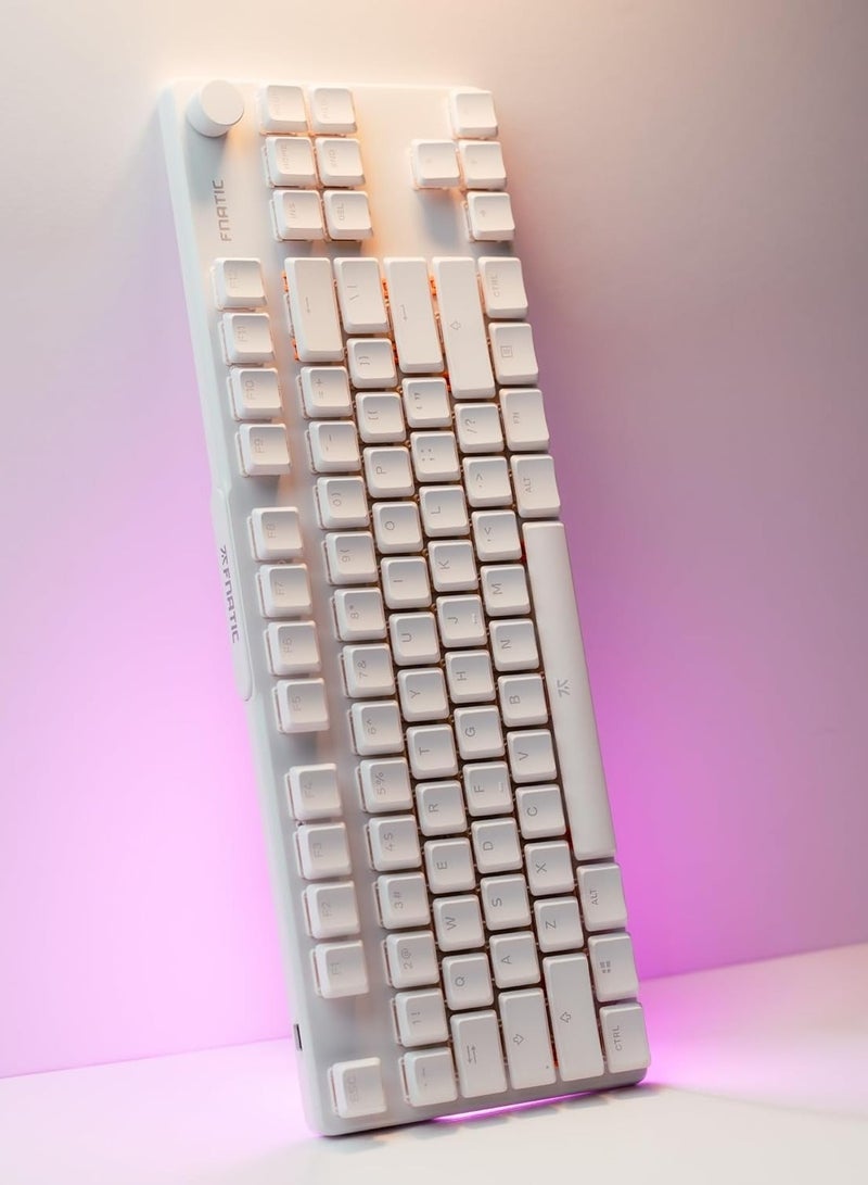 Fnatic Fnatic STREAK80 LP White TKL Mechanical Low Profile Pro Gaming Keyboard, Speed Switches with Short Key-Travel  - Image 2