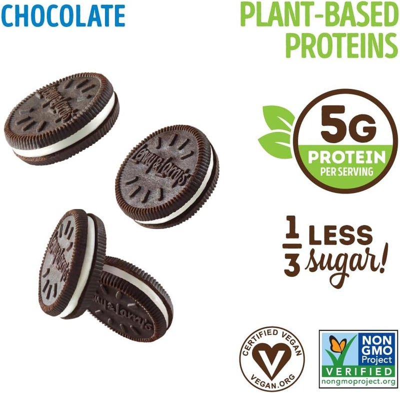 LENNY & LARRY'S كوكيز ساندويتش ليني ولاري الكاملة® بالشوكولاتة، نباتي، 5 جرام بروتين نباتي - Image 2