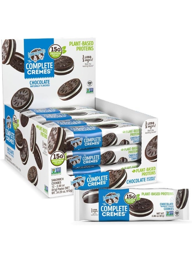 LENNY & LARRY'S كوكيز ساندويتش ليني ولاري الكاملة® بالشوكولاتة، نباتي، 5 جرام بروتين نباتي - Image 1