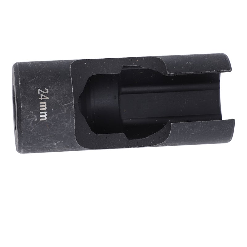 Fuel Line Socket 1/2in Drive Chrome Vanadium Steel Efficient Removal for Fasteners On Injector Lines Bent Pipes EGT Sensors 24mm - Image 2