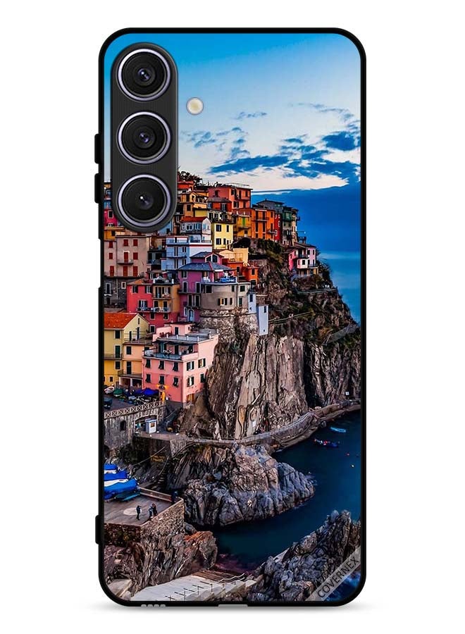 Covernex غطاء حماية سامسونج جالاكسي A17 بألوان منازل ملونة على البحر