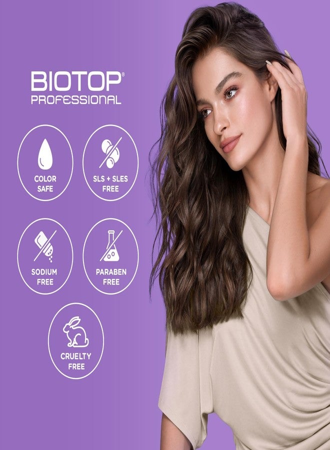Biotop Professional 19 Pro Silver Hair Mask 250ml | Neutralizes unwanted Yellow & Brassy Tones | for Blonde, White & Silver Hair Tones | Paraben, SLS & Sulfate free | Blonde Shampoo for Men & Women - Image 5