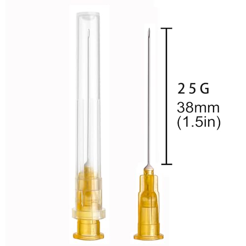 Careach 100pcs 25 gauge needles 1.5 inch for Lab Accessories, Measurement and Refilling Inks, Individually Wrapped - Image 2