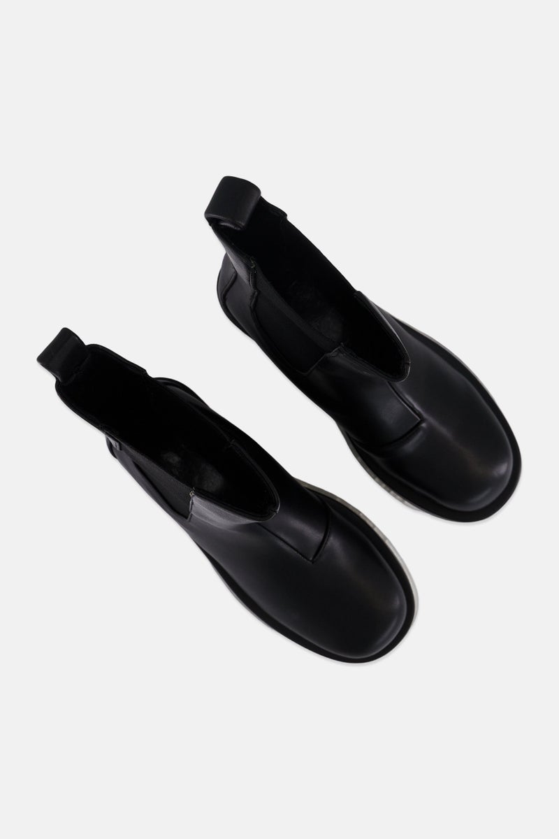 RAID Women Slip On Mid Calf-Length Boots, Black  - Image 4
