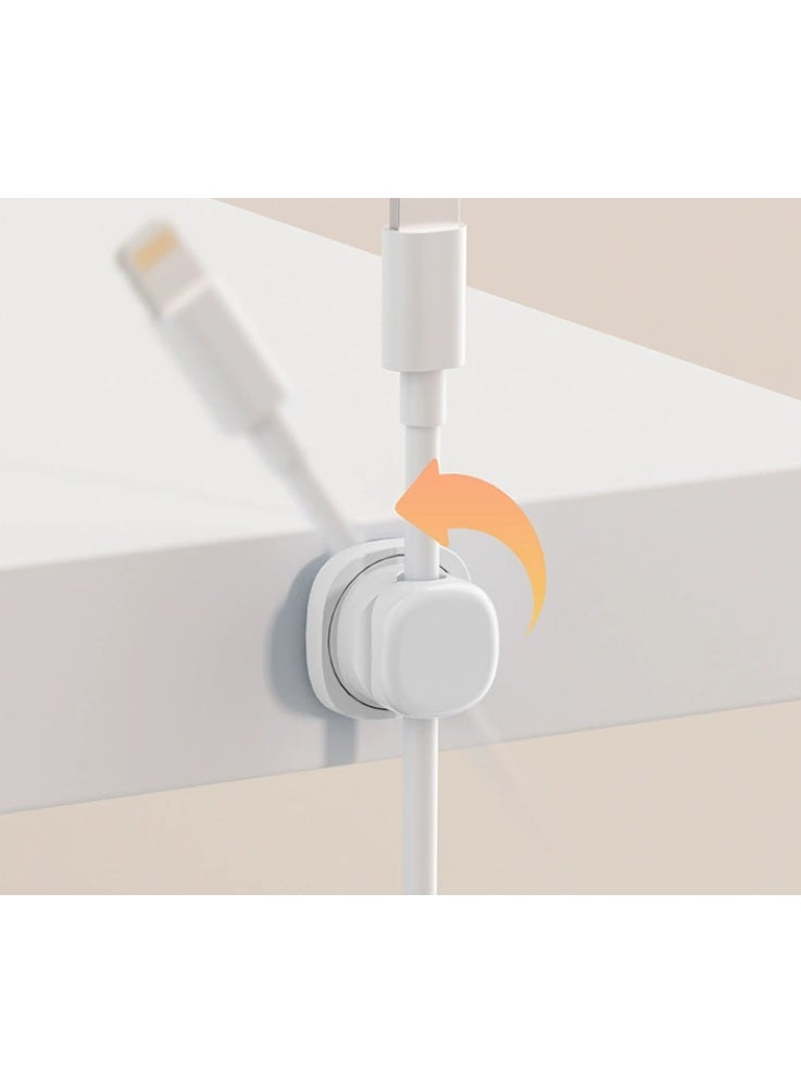 Multi-functional Cable Organizer - Suitable for Kitchen, Car, Living Room, Bedroom, Accommodates Cables with Diameter Up to 6.8mm (6 pcs orange) - Image 4