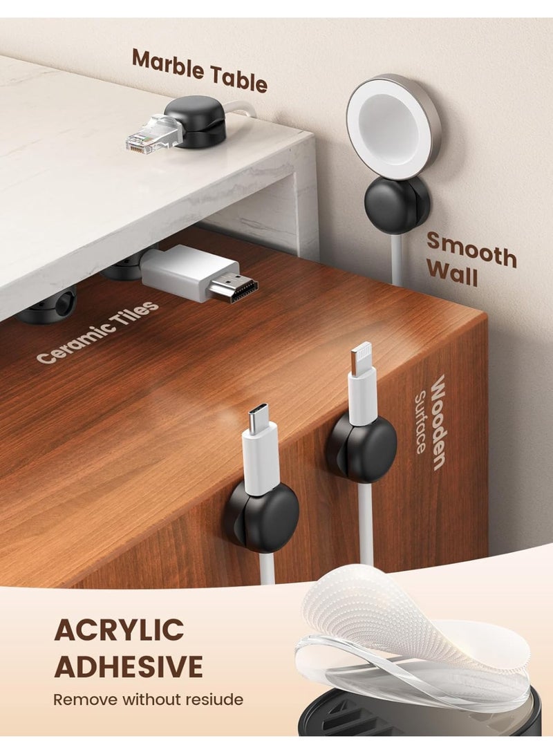 Multi-functional Cable Organizer - Suitable for Kitchen, Car, Living Room, Bedroom, Accommodates Cables with Diameter Up to 6.8mm (6 pcs orange) - Image 3