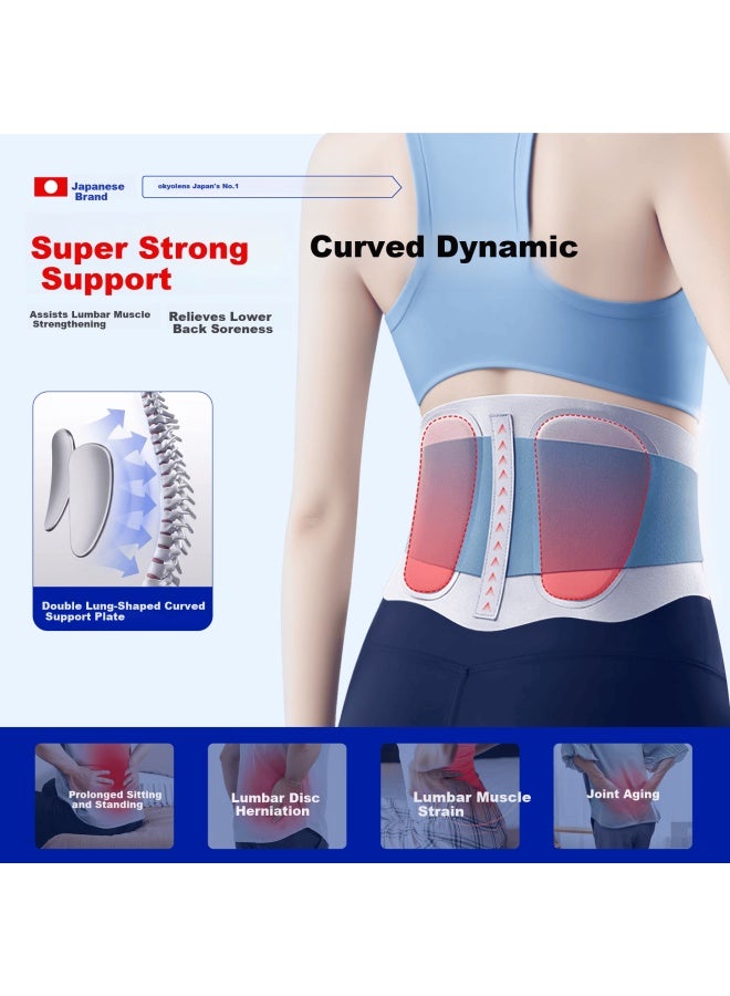 Kyolens Medical Lumbar Support Belt For Herniated Disc, Breathable Summer Thin Waist Brace For Women, Lumbar Muscle Strain Relief - Image 1