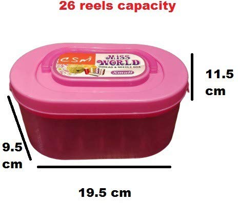 c s m CSM® Plastic Thread Box(MISSWORLD)/Reel Box for 26 Reels - Image 2