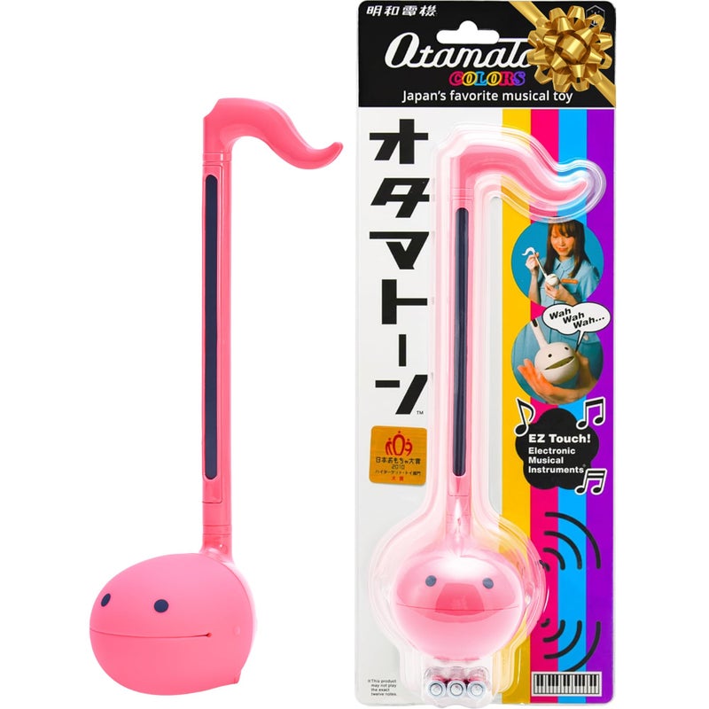 Otamatone أوتاماتون كلاسيك [إصدار إنجليزي] باللون الوردي الساخن آلة موسيقية إلكترونية يابانية محمولة من مايو دينكي للأطفال والبالغين هدية - Image 1