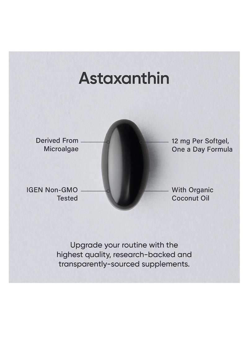 سبورتس ريسيرش Sports Research Astaxanthin Triple Strength 12mg 60 كبسولة هلامية تدعم نشاط مضادات الأكسدة - Image 5