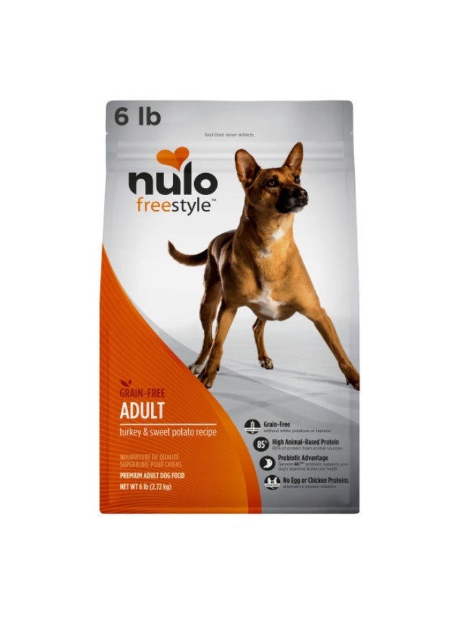 Nulo FreeStyle High-Protein Turkey & Sweet Potato with Patented BC30 Probiotics Dry Dog Food 2.72kg - Image 1
