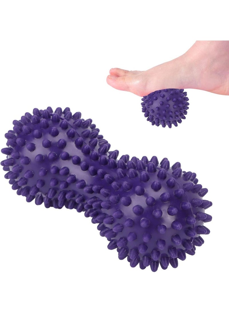 ChicAbode Double Massage Roller Balls, Deep Tissue Massage Yoga Peanut Massage for Myofascial Release, Muscle Relaxer, Acupoint Massage - Image 1