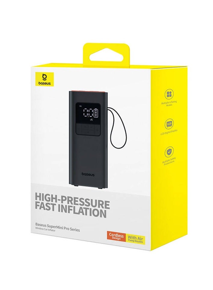 Baseus Baseus SuperMini Pro Series Wireless Car Inflator Cluster Black - Image 1